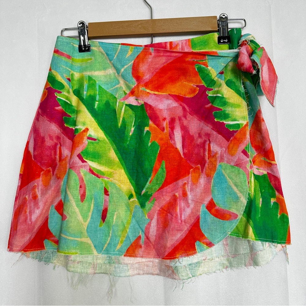 Show Me Your MuMu Vibrant Leaf Print Mini Skirt